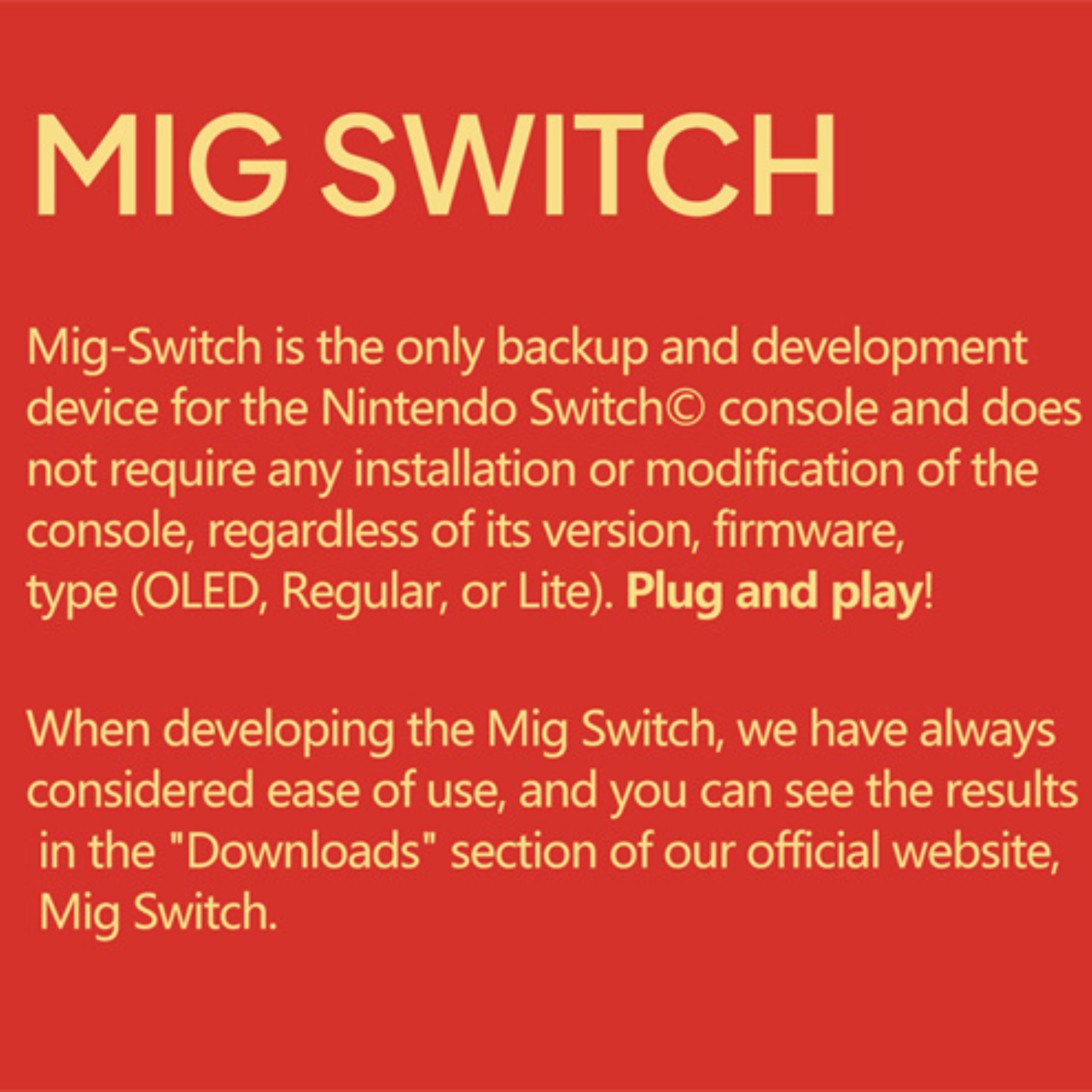 MIG Switch Flash Card for Nintendo Switch