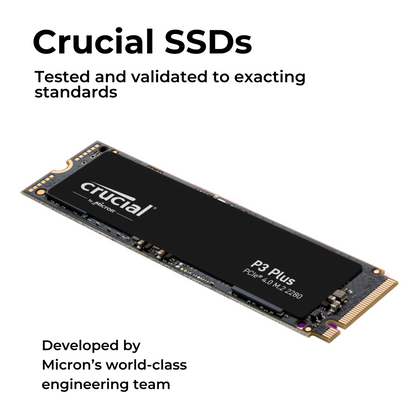 Crucial P3 Plus NVMe SSD 1TB/ 2TB/ 4TB