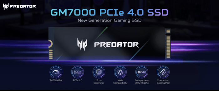 Acer Predator GM7000 PCIe4.0 M.2 SSD